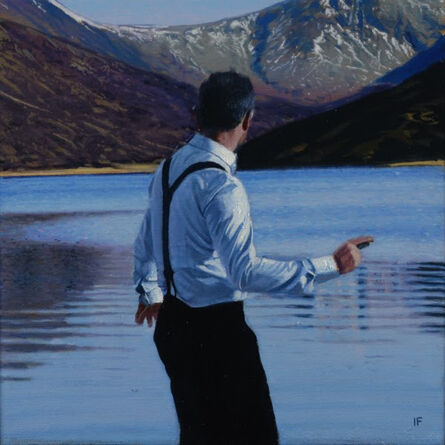 Iain Faulkner, ‘ Throwing Stones, Loch Callater’, 2020