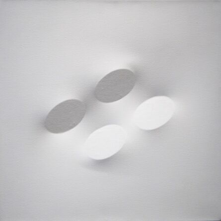 Turi Simeti, ‘4 ovali bianco’, 1991