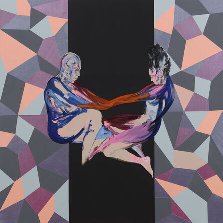 Adia Millett, ‘Untitled (2 Figures Pearlescent)’, 2022
