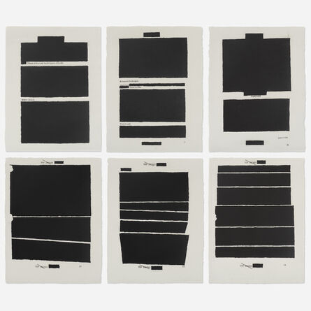 Jenny Holzer, ‘Top Secret (six works)’, 2012