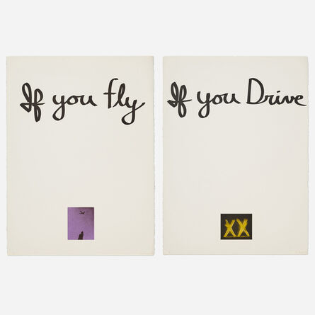 Chris Burden, ‘If You Fly; If You Drive (diptych)’, 1973