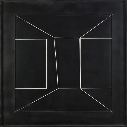 Gianni Colombo, ‘Spazio elastico intermutabile, due doppi quadrati incompiuti (Intermutable Elastic Space, Two Incomplete Double Square)’, 1979