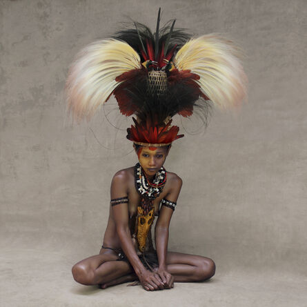 Fred Stichnoth, ‘Young Woman with Feather Headpiece, New Guinea’, 2017
