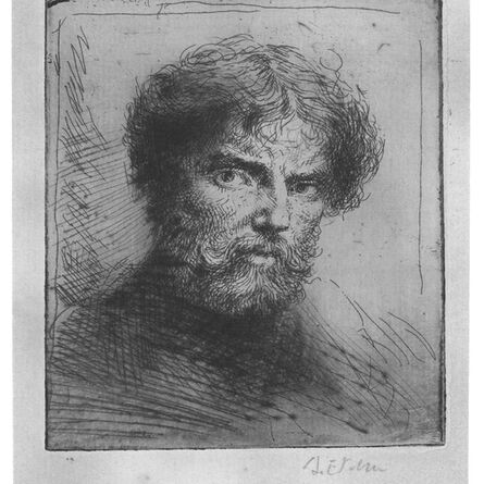 Augustus John, ‘Selfportrait, bust bareheaded’, 20th Century