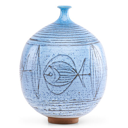 Antonio Prieto, ‘Vase with fish, California’