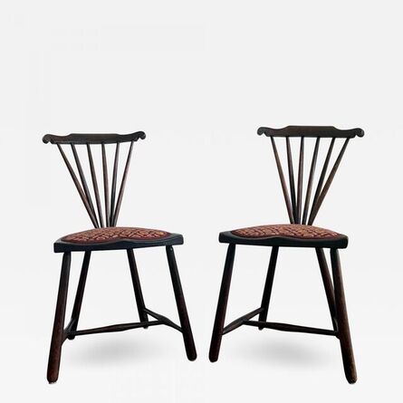 Adolf Loos, ‘Rare pair of Vienna Secession Fan Chairs’, ca. 1908