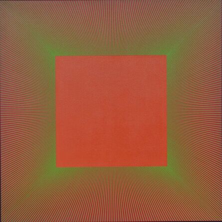 Richard Anuszkiewicz, ‘Green Edged Light Red Oxide’, 1980