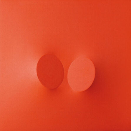 Turi Simeti, ‘Due ovali rossi’, 2005