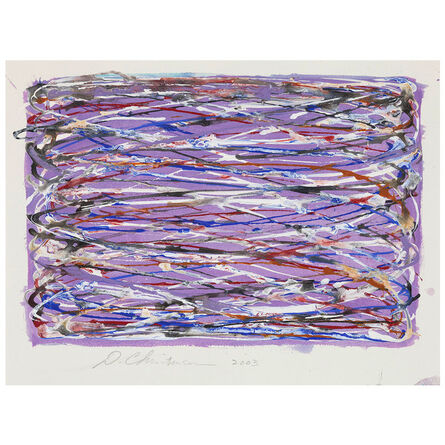 Dan Christensen, ‘Violet Loops’, 2003