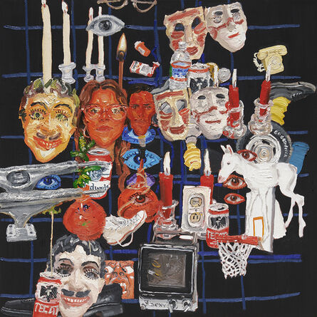 Emilio Villalba, ‘Faces, Masks and Candles’, 2021