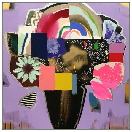 Emily Filler, ‘Vase of Flowers (Violet + Rainbow)’, 2019