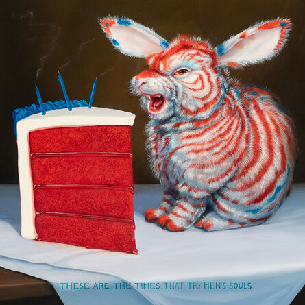 Laurie Hogin, ‘Allegory of American Fragility (Still Life with Fourth of July Cake)’, 2021