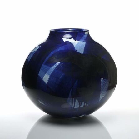 Felicity Aylieff, ‘Round Blue & White Vase’, 2019