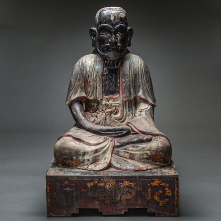 Unknown Chinese, ‘Wooden Sculpture of Bodhidharma’, 15th Century AD to 17th Century AD