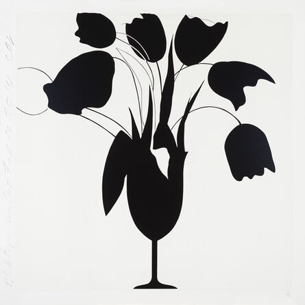 Donald Sultan, ‘Black Tulips and Vase, Feb 26, 2014, ed. of 50’, 2014