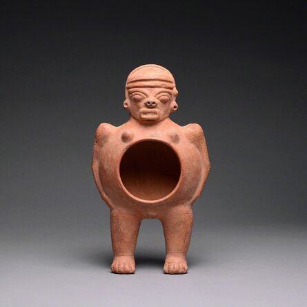 Unknown Pre-Columbian, ‘Standing Effigy Vessel’, 300 BC to 300 AD