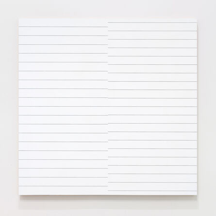 François Morellet, ‘19 lignes parallèles et 21 lignes parallèles avec 1 interférence’, 1974