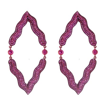William Ehrlich, ‘Red Victoria Earrings (Reflected)’