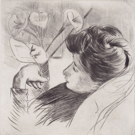 Paul César Helleu, ‘"Liseuse aux arums"’, ca. 1900
