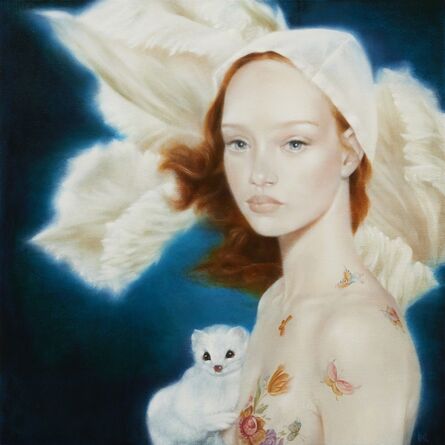 David Michael Smith, ‘Girl with Ermine (color study)’, 2014