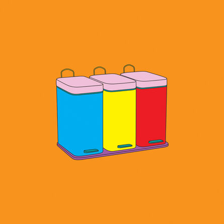 Michael Craig-Martin, ‘Objects of Our Time: Recycling Bins’, 2014