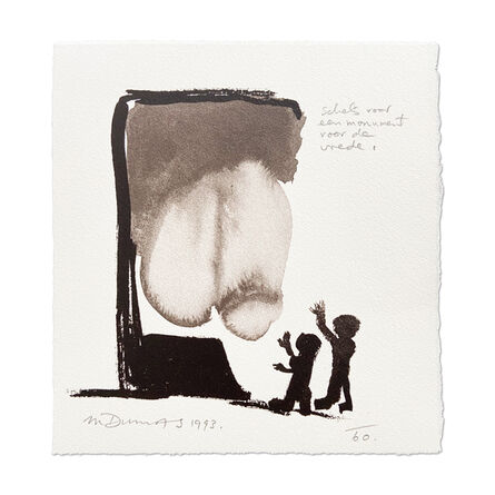 Marlene Dumas, ‘Schets voor een monument van vrede (Sketch for a monument of peace)’, 1993