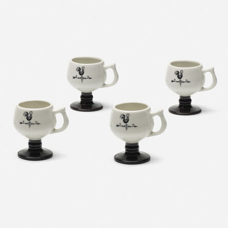 Caribe China, ‘Coffee cups, set of four’, c. 1965