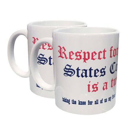 Cary Leibowitz ("Candy Ass"), ‘Respect for the United States Constitution is a Turn-On (set of two mugs)’, 2018