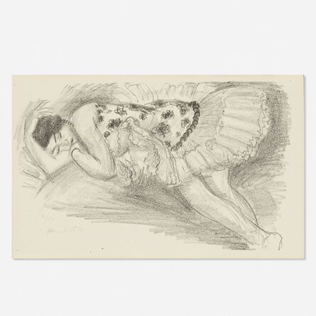 Henri Matisse, ‘Danseuse endormie au divan (from Dix danseuses)’, 1927