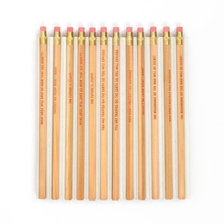 Jenny Holzer, ‘"Survival" Pencils Set’, 1991