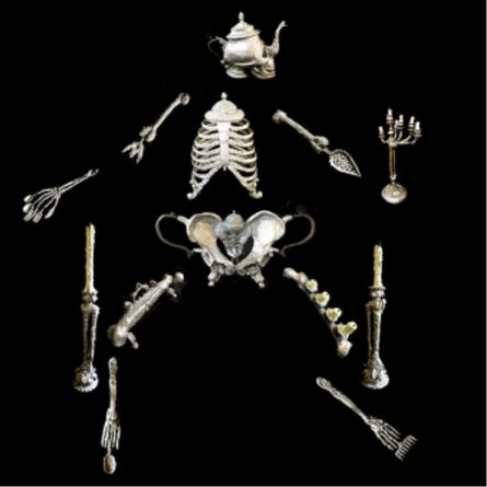 Valerie Hegarty, ‘Silver Skeleton Series: Full Skeleton’, 2019