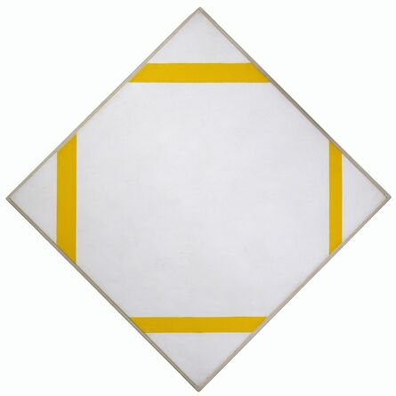 Piet Mondrian, ‘Lozenge Composition with Four Yellow Lines’, 1933