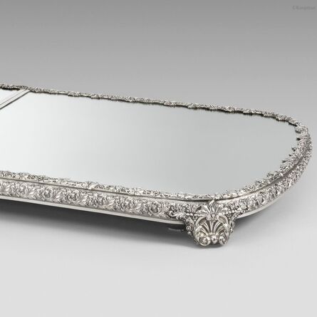 Paul Storr, ‘A George III three-part silver-mounted mirror plateau’, 1819