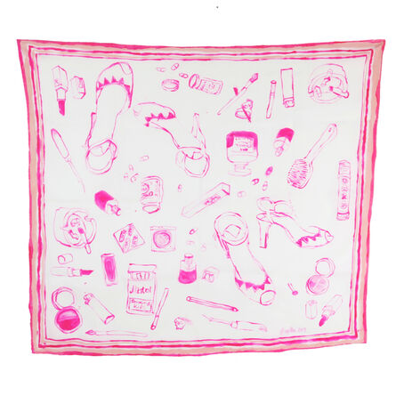 Rose Eken, ‘Lady's Accessories - Unique handpainted silk scarf’, 2019