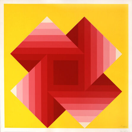 Herbert Bayer, ‘Four Warped Squares’, ca. 1975