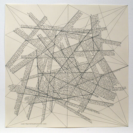 Sol LeWitt, ‘The Location of Lines. Lines from the Midpoints of Lines.’, 1975