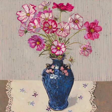 Lucy Culliton, ‘Cosmos, blue vase’, 2018