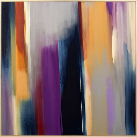 Milly Ristvedt, ‘Oncoming Storm - large, soft, blue, purple, gestural abstract, acrylic on canvas’, 2020