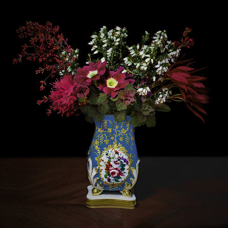 T.M. Glass, ‘Red and White Bouquet in a Sevres Vessel’, 2018