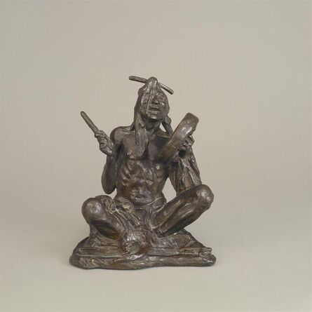 Charles Marion Russell, ‘The Medicine Man’, modeled 1920, cast ca. 1924, 28