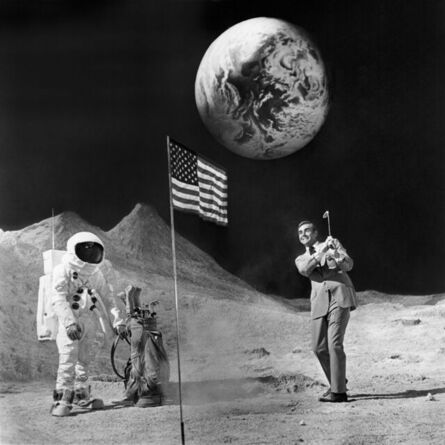 Terry O'Neill, ‘Sean Connery playing golf on the moon (Estate Edition)’, 1971