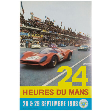 Anon, ‘1968 24 Heures du Mans Official Vintage Event Lithographic Poster’, 1968