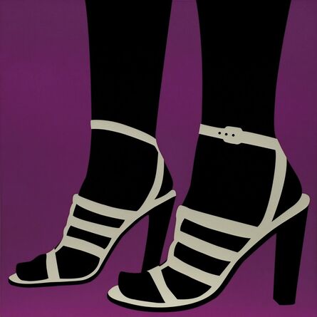 Sarah Morris, ‘High Heels (purple)’, 1996