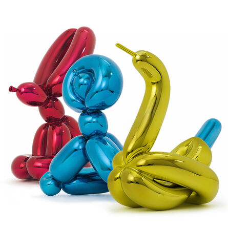 Jeff Koons, ‘Balloon Rabbit, Monkey and Swan (with mixed edition numbers)’, 2017