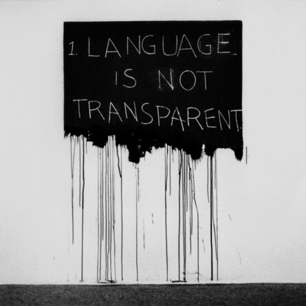 Mel Bochner, ‘Language Is Not Transparent’, 1970