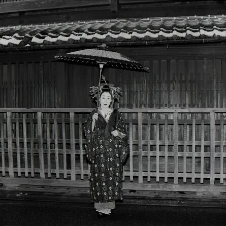 Toshio Enomoto, ‘084-Takasago Dayu on a slightly snowy morning’, 1983