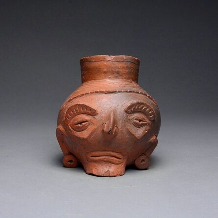 Unknown Pre-Columbian, ‘Toltec Plumbate Head Effigy Vessel’, 1000 AD to 1200 AD