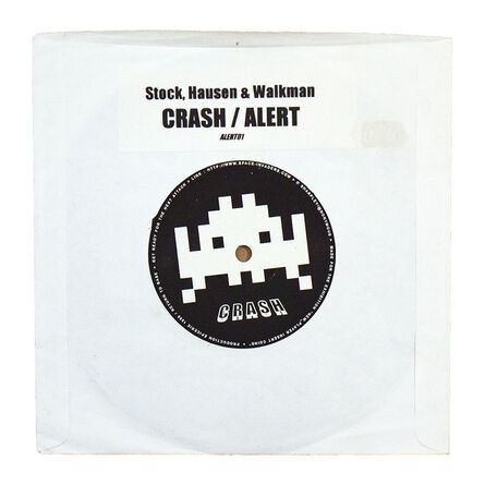Invader, ‘CRASH ALERT Stock, Hausen & Walkman (Record)’, 1999