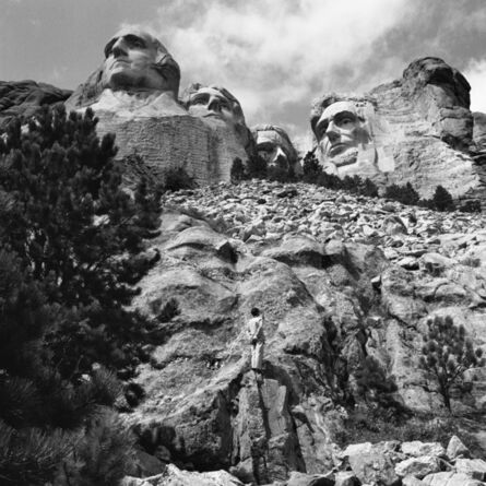 Tseng Kwong Chi, ‘Shrine of Democracy: Mount Rushmore, Black Hills, South Dakota’, 1986