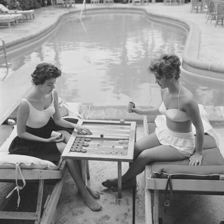 Slim Aarons, ‘Backgammon by the Pool (Slim Aarons Estate Edition)’, 1957